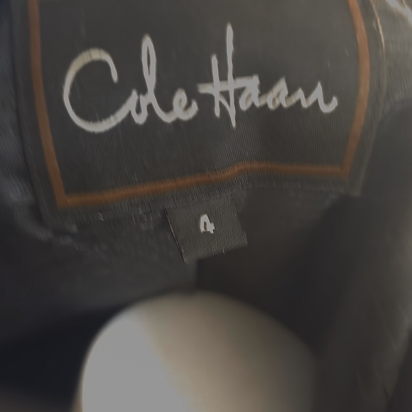 Cole Haan Women's Deep Brown Leather Jacket - Picture 8 of 8